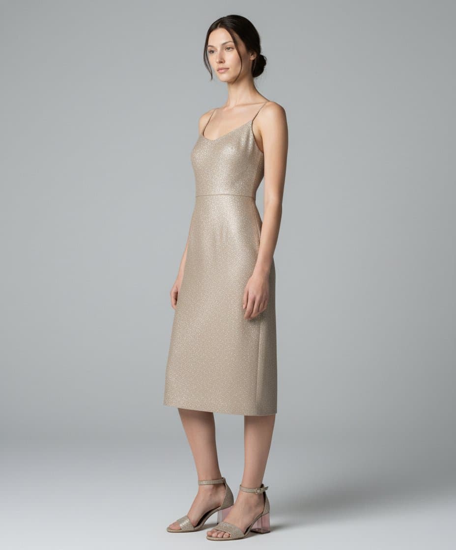 Босоножки каблук 5-6 см замша блеск — фото 2